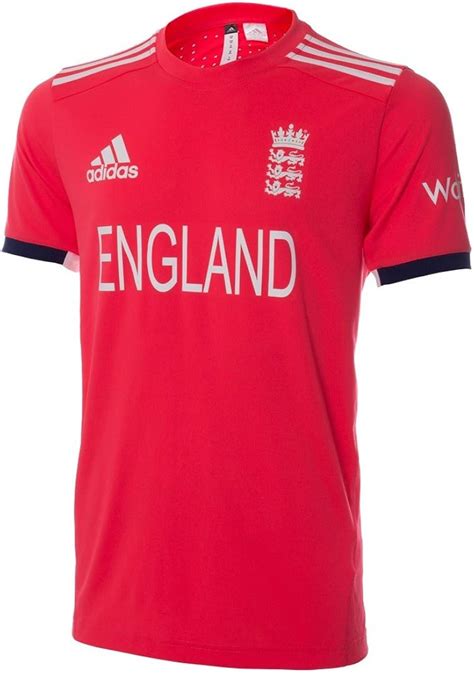 adidas 2016 england cricket replica training t shirt|cricket shirts for men.